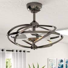 Let's start with why i was looking for a unique ceiling fan. 27 Bucholz 3 Blade Led Ceiling Fan With Remote Satin Nickel Whoselamp