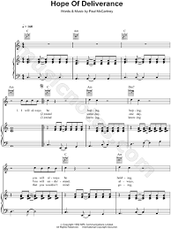 Featuring anderson.paak, beck, blood orange, damon albarn, dominic fike, eob, idris elba, josh homme. Paul Mccartney Hope Of Deliverance Sheet Music In C Major Download Print Sku Mn0071680