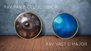 Rav Pan B Celtic Minor Steel Tongue Drum Available For Sale