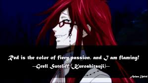 Alec had kept his hair short just like grell had at alec's age, so both kids were basically spitting images of their father at different points in time. Grell Sutcliff Quotes Quotesgram