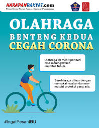 Infografis Olahraga Benteng Kedua Cegah Corona
