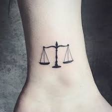 Remember that she is not blind, only wearing a blindfold. 28 Libra Scales Tattoo Simple