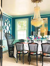 Dining room tables are made with different materials and by many different brands. Painted Moulding Cinda And Mark Bommershine Boho Dining Room House Of Chic Trending Decor