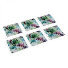 Set 6 Dessous De Verre Tropical Tropic 3 Suisses