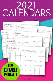 Click here to open the calendar maker. Custom Editable 2021 Free Printable Calendars In 2020 Free Printable Calendar Calendar Printables Menu Calendar