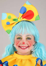 Girl's Posh Polka Dot Clown Costume
