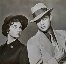 Marlon Brando and Shirley Jones in a scene of the film 'Bedtime Story',  1963.