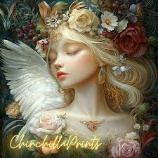 Goddess Flora Print: Roman Goddess of Spring (Digital Download 8192x8192 px  )