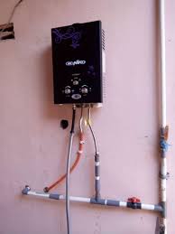 Untuk menghemat listrik, water heater dipasang sakelar. Water Heater Gas Niko Pasang Luar Kamar Mandi Perlengkapan Rumah 815414407