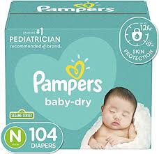 The firm grip of the adjustable tabs makes these stand out as the ideal solution for babies on the go. Amazon Com Diapers Size Newborn Size 0 10 Lb 104 Count Pampers Baby Dry Disposable Baby Diapers Super Pack Health Personal Care