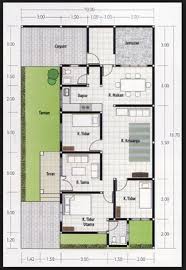 Denah Rumah 3 Kamar Ukuran 6x12 Terbaik Dan Terbaru Desain Rumah Rumah Rumah Minimalis