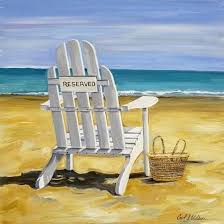 Carol Walker Reserved Beach Chair In 2020 Beach Scene Painting Beach Chairs Beach Painting