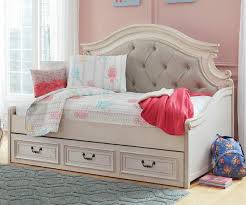 Product title daybed bed, twin captains bed with 2 storage drawers. Realyn Twin Size Upholstered Day Bed B743 Ashley Kids Furniture Kids Teens Bedroom Furniture