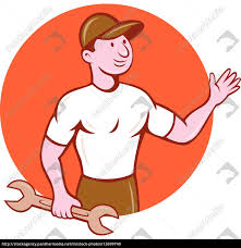 Iconos de mecanicos imagenes con movimiento de mecanicos. Dibujos Animados Mecanicos De Circulo De Waving Stockphoto 13699740 Agencia De Stock Panthermedia
