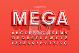 Whatever route you decide to go, it's always smart to. Stylish 3d Display Font Design Alphabet Letters And Numbers Wandsticker Farbenreich Extrudieren Freude Myloview De