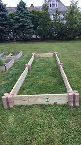 Next Time I Build A Raised Bed Corner Blocks From Home Depot Small Backyard Landscaping Home Depot Landscaping Raised Garden Kits