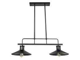 Sunlite 07068 Su E26 Double Shade Matte Black Pendant Light Fixture Newegg Com