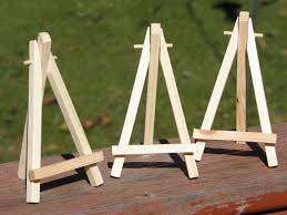 Miniature Easel Painting Art Photo Display Small Tiny Etsy In 2020 Easel Painting Wooden Easel Art Easel