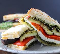 Heat a few teaspoons of olive oil in a large non stick skillet on medium high. Veggie Delight Panini Italian Express