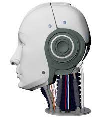 Human Robot Male Head High Poly Poly Robot Human