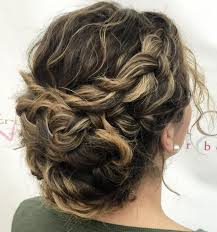 40 Creative Updos For Curly Hair Curly Hair Updo Curly Hair Beauty Curly Hair Styles