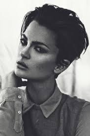 Curls and the color of this hairstyle are easy to maintain. The Beauty Of Pixie Cut Via Tumblr On We Heart It