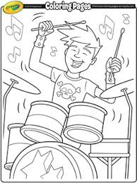 Weird stuff about drums, drumming & drummers. Drummer Coloring Page Crayola Com