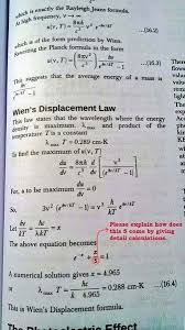 B is a constant of proportionality called wien's displacement constant, equal to 2.897 771 955. Wien S Displacement Law From Plank S Formula Physics Forums