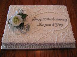 25th Anniversary Cake Scrollwork Anniversary 25 Anniversary Cake 25th Wedding Anniversary Cakes Anniversary Cake