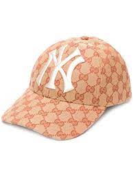 Gucci Baseball Hat With Ny Yankees Patch Farfetch Baseball Hats Yankees Hat Ny Yankees