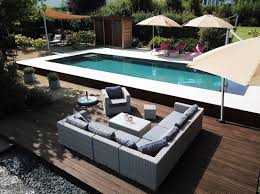 Urlaub Im Eigenen Garten Mit Xxl Pool Pool Pool Im Garten Holzterrasse