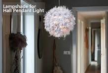 Waneway 19.7 inches Feather Lamp Shade for Ceiling Pendant Light, Lampshade  for Table Lamp and Floor Lamp for Living Room, Bedroom, Wedding or Party ...