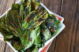Crispy Bok Choy Chips Cooking On The Weekends Recipe Bok Choy Recipes Healthy Vegetable Snacks Recipes