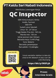 Silahkan untuk mengirimkan lamarannya melalui melalui halaman : Lowongan Qc Inspector Pt Kaldu Sari Nabati Indonesia 2021