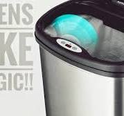 NINESTARS Touchless Motion Sensor Trash Can (Battery Powered) Stainless  Steel Review 💯😁