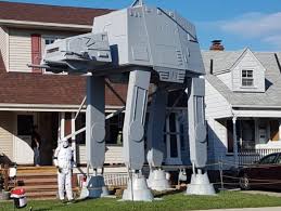 Home decor, furniture & kitchenware diy projects & ideas project calculators installation & services. Giant Star Wars Halloween At At Decoration Is Worthy Of A Movie Set Insider