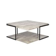 Perfect for adding a statement to any contemporary home. Jersey Concrete Effect Mdf Black Iron Coffee Table Living Room From Breeze Furniture Uk