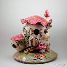 keramik haus windlicht tischlampe von keramik fleury auf dawanda com miniatyrer lera alvor