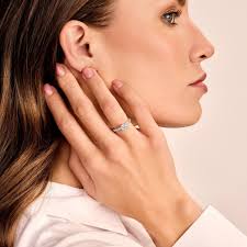 Stackable Carat Solitaire Diamond Rings Carat Solitaire Stackable Ring In  White Gold With A Round