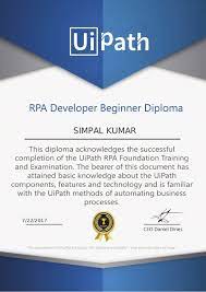 On march 6, 2018, uipath received a $153 million investment from accel, capitalg. Simpal Kumar Ui Path Rpa Developer Beginner Diploma