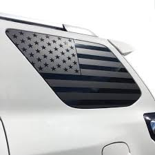 Matte Black American Flag Decal 4runner American Flag Window Decals Universal Fit Trucks Suv S Cars Toyota 4runner 4runner Window Decals For Trucks