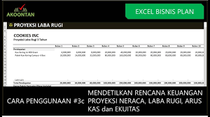 Untuk memahami bagaimana pengolahan data biaya, ada. Excel Bisnis Plan 3 Proyeksi Laba Rugi Neraca Arus Kas Ekuitas Youtube