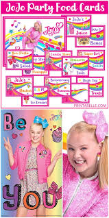 This quiz it have questions and answers about jojo siwa and you can paly with friends to get vrai answers. Jojo Siwa Party Printable Food Cards Free Sign Printable Party Games And More Jojo Siwa Birthday Tween Party Games Bridal Party Games