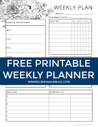 These include monthly calendars and even complete 2021 planners. Free Printable 2021 Planner Making Lemonade