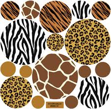 Animal Print Dot Wall Decals Eco Friendly Removable Wall Stickers Wall Dressed Up Animal Print Animal Print Fashion Prints