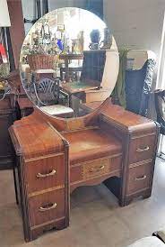 Bedroom Vanities For Sale Cheap In 2021 Waterfall Vanity Antique Dresser With Mirror Art Deco Bedroom