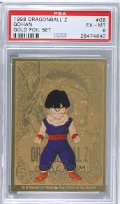 We did not find results for: 1998 Artbox Dragon Ball Z Series 2 Gold Metallic G8 Gohan Psa 6 Ex Mt