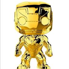 Black And Gold Iron Man Action Figure Funko Pop Marvel Studios Iron Man Gold Chrome Funko Pop Marvel Marvel Iron Man