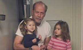 The family posed in front of a woodsy backdrop with fallen leaves the three pictures shared by heming willis. Bruce Willis Bonds With Daughters Mabel And Evelyn Before Broadway Play Daily Mail Online