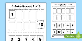 Maybe you would like to learn more about one of these? Ordering Numbers 1 To 10 Activity Teaching Resource